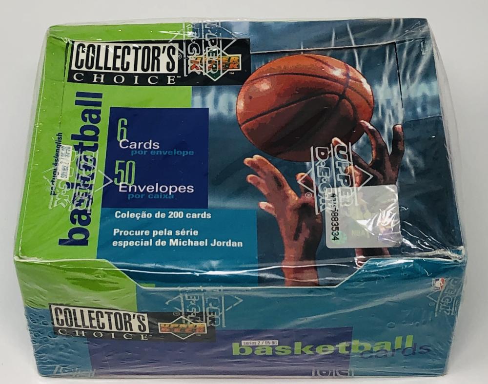 1995-96 UD Collector's Choice French/English Series 2 Basketball Box Image 2