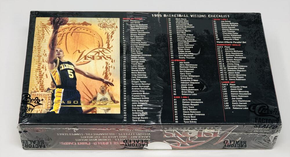 1995 Classic Visions Premier Basketball Box Image 3