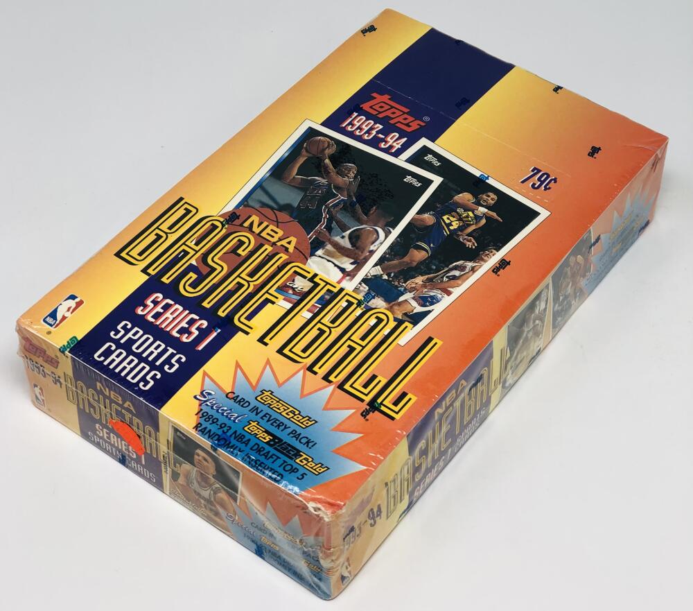 1993-94 Topps Series 1 Basketball Box Image 2