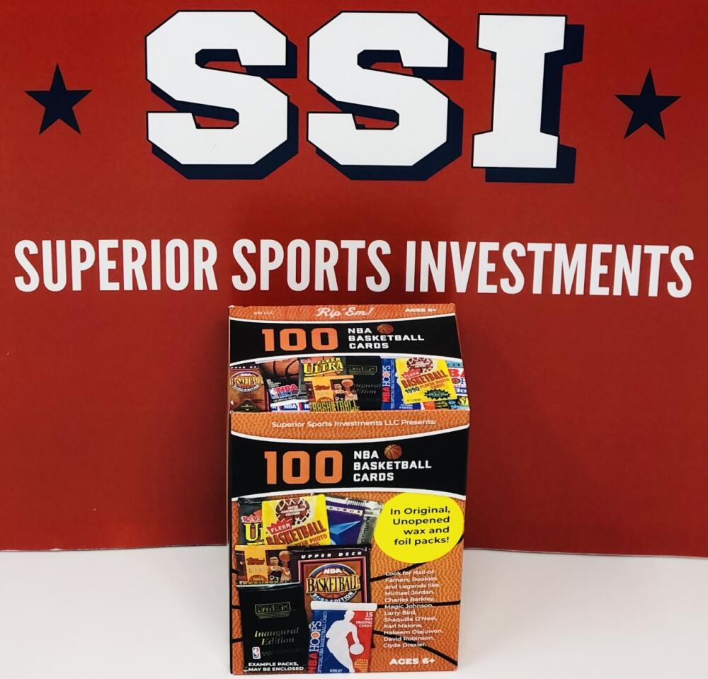 Superior Sports Investments LLC 100 NBA Basketball Cards in Original Unopened Wax and Foil Packs Blaster Box. Includes Players Such as Michael Jordan. Image 6