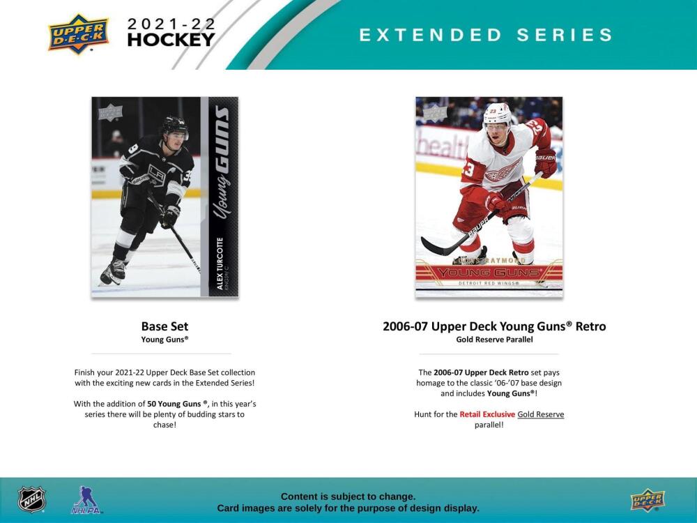  2021-22 Upper Deck Extended Series Hockey 24-Pack Retail Box Image 3