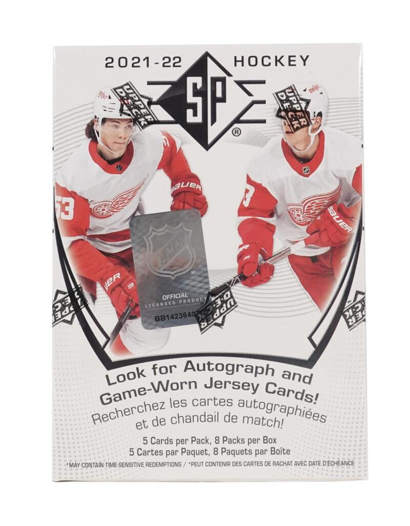 2021-22 Upper Deck SP Hockey 8-Pack Blaster Box Image 1