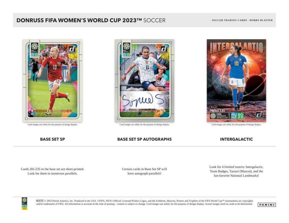 2023 Panini Donruss Soccer FIFA Women's World Cup Hobby Blaster Box Image 4