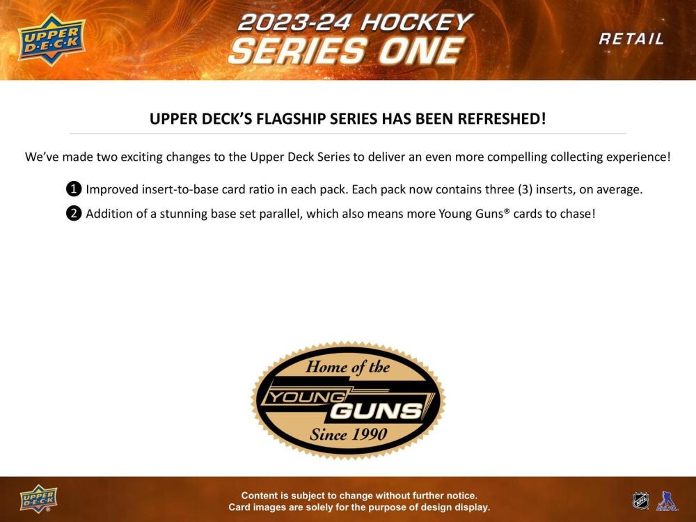 2023-24 Upper Deck Series 1 Hockey 4-Pack Blaster Box Image 3