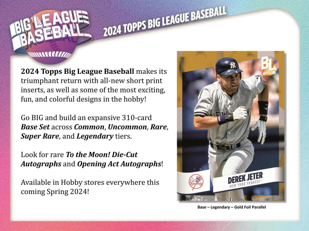2024 Topps Big League Baseball Hobby Box Image 3