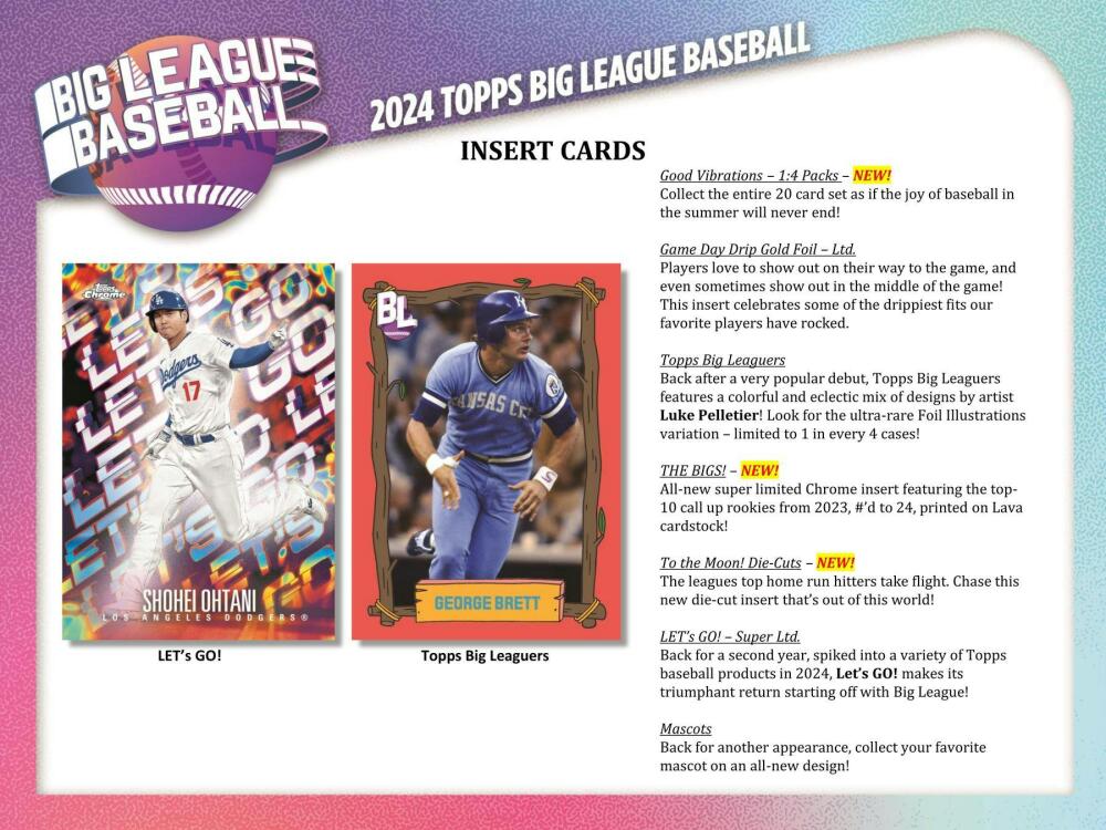 2024 Topps Big League Baseball Hobby Box Image 5