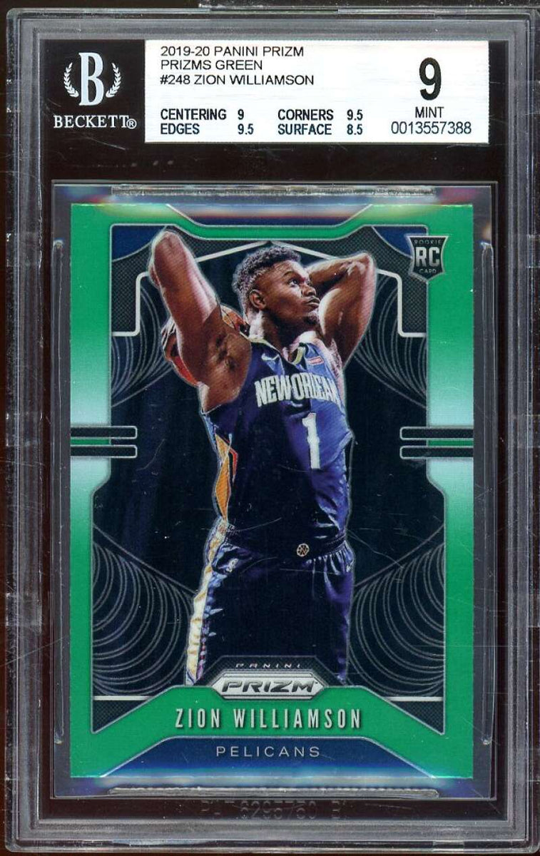 2019-20 Panini Prizm Zion Williamson #248 Rookie PSA 9 Mint high quality New Orleans Pelicans