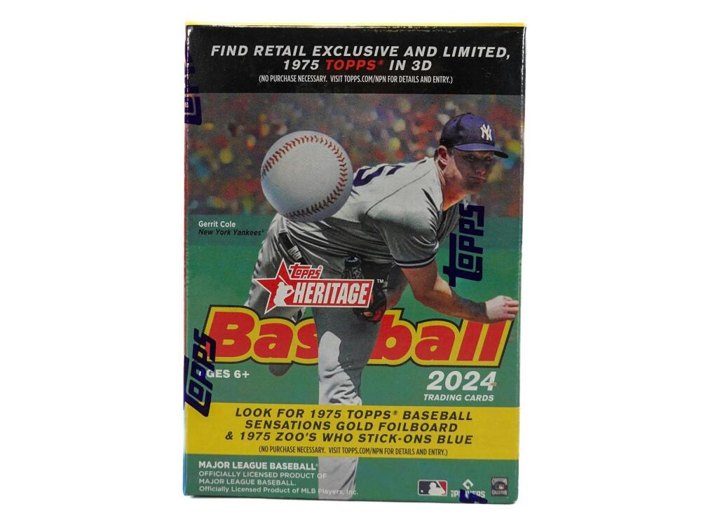 2024 Topps Heritage Baseball 8-Pack Blaster Box Image 2