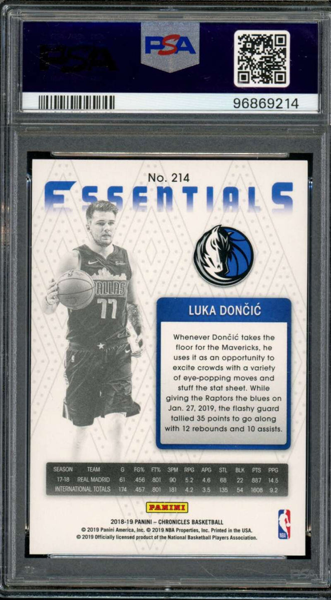 PSA9 Panini Luka Doncic 149限定 シリ BGS ARS PSA9 Luka Doncic 149