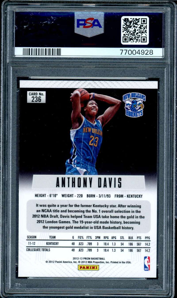 Anthony Davis Rookie Card 2012-13 Panini Prizm #236 PSA 10