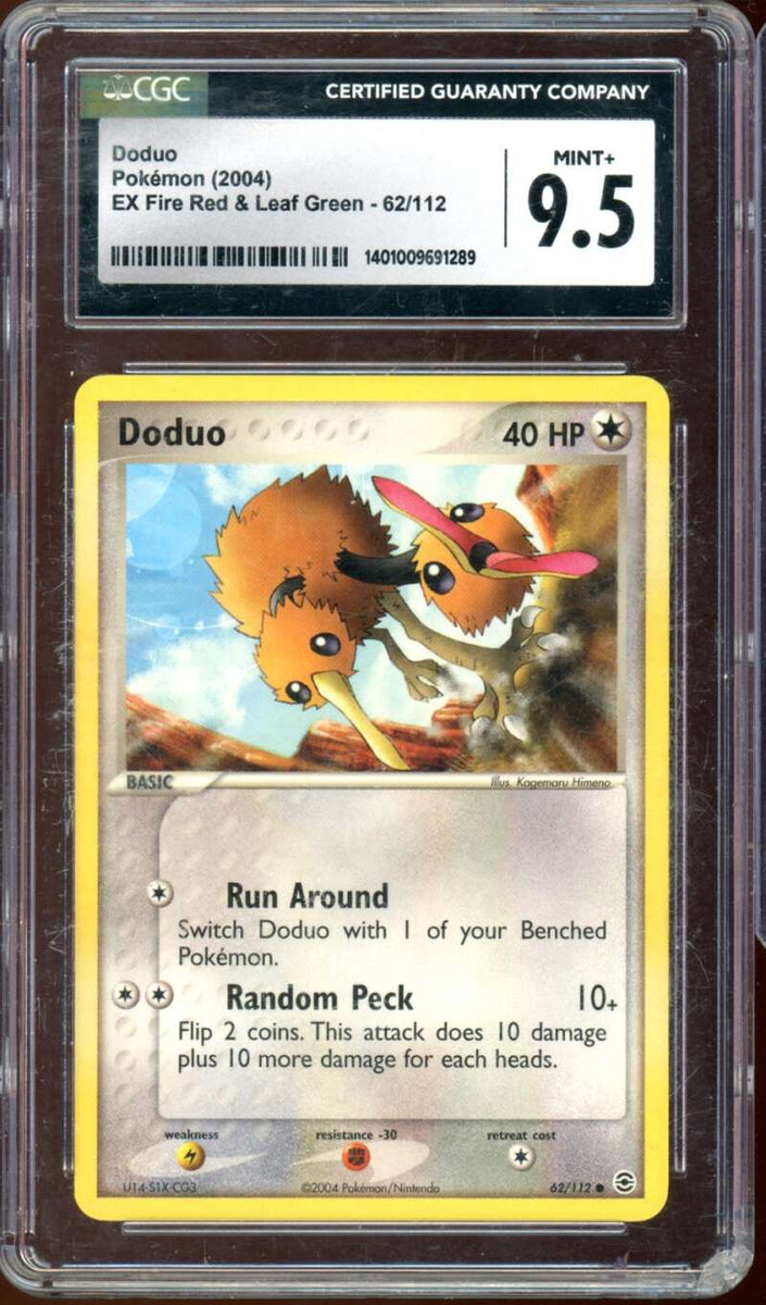 doduo pokemon card Doduo Card 2004 Pokémon 62/112 CGC 9.5 – SUPERIORSPORTSINVESTMENTS.COM