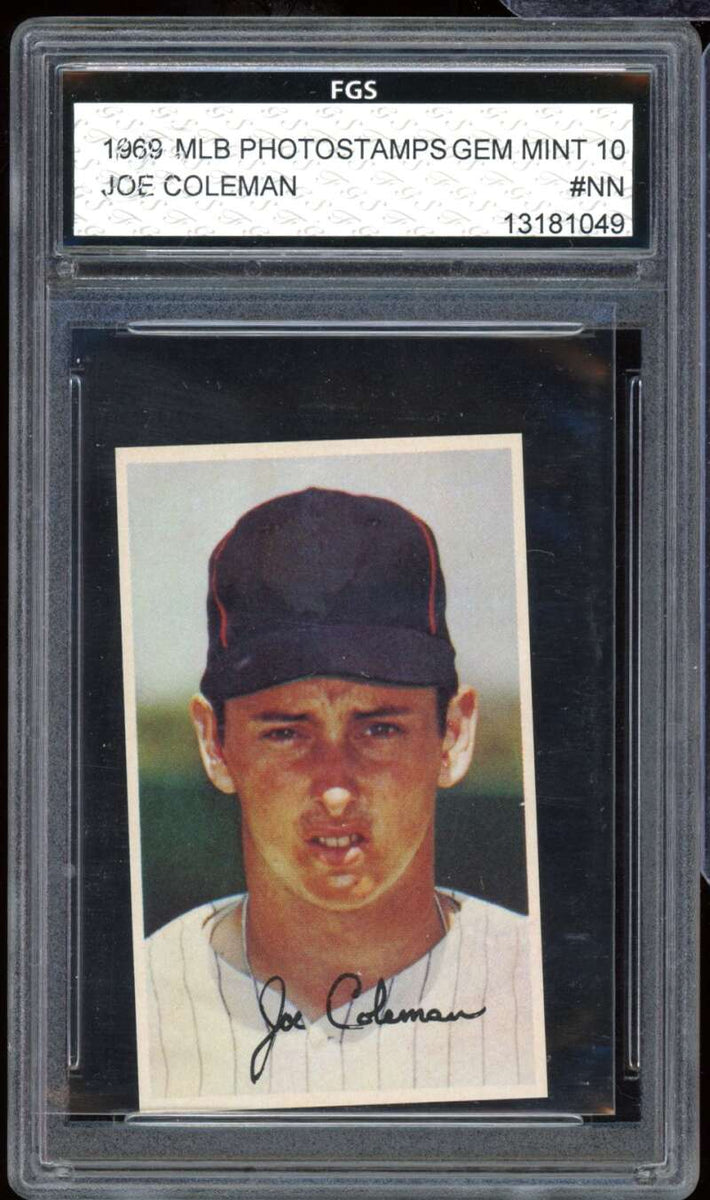 Joe Coleman Card 1969 MLB Photo Stamps #nn FGS 10