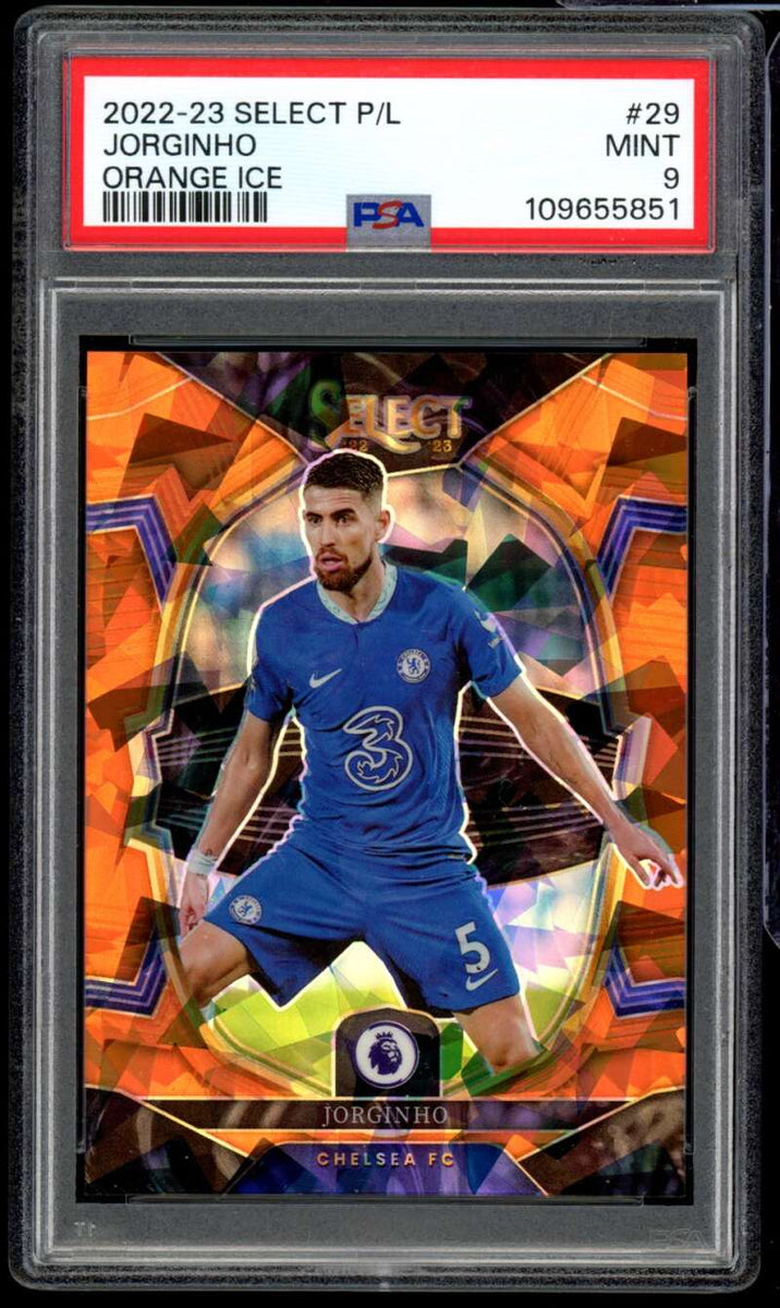 Jorginho Card 2022-23 Select P/L Orange Ice (1/25) #29 PSA 9
