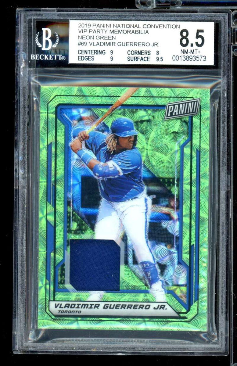 Vladimir Guerrero Jr. 2019 Panini NC VIP Party Memorabilia Green