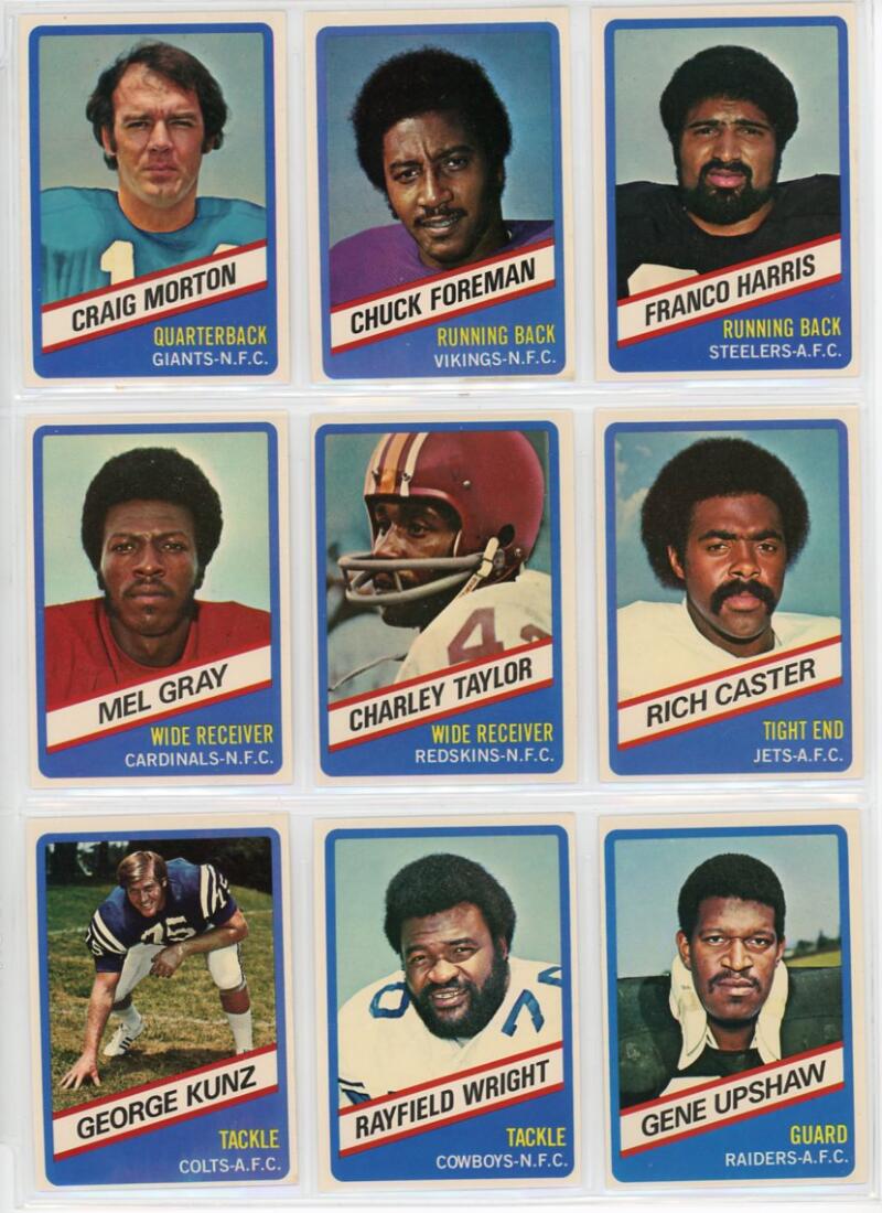 1976 Wonder Bread All Star Series Football Set 1-24 Image 1