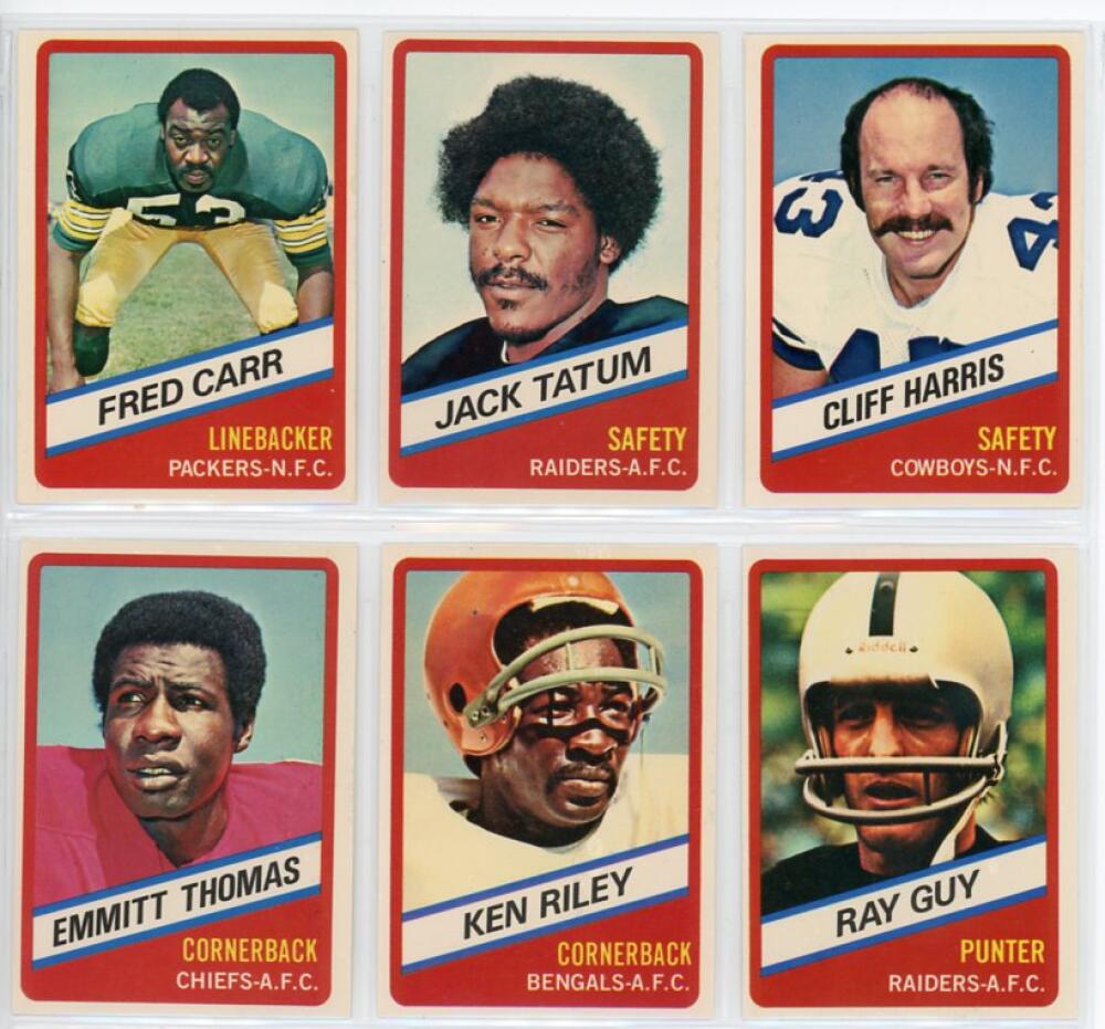 1976 Wonder Bread All Star Series Football Set 1-24 Image 3