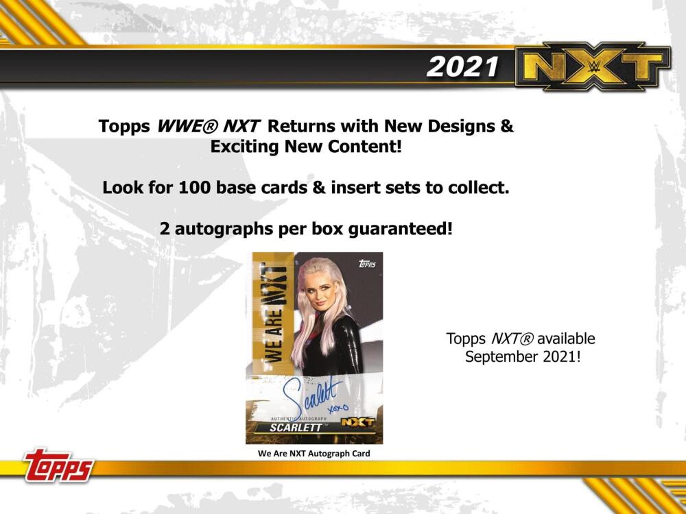 2021 Topps WWE NXT Wrestling Hobby Box Image 4