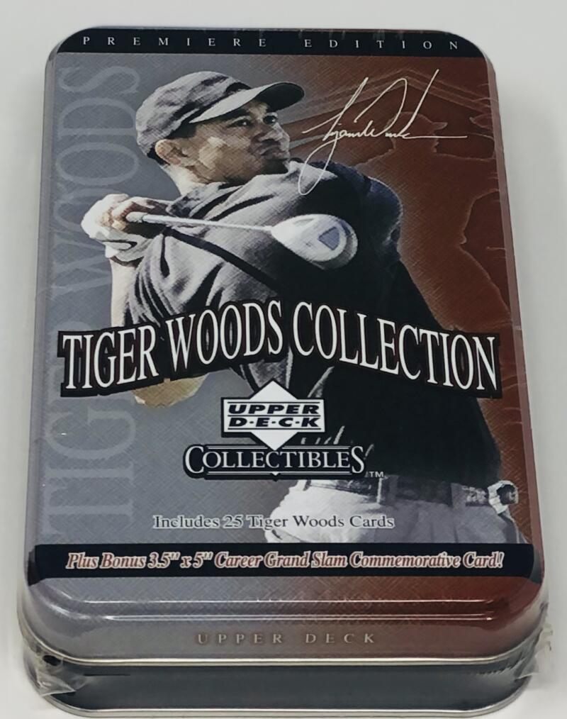 2001 Upper Deck Tiger Woods Collection 25 Cards Tin Set Image 1