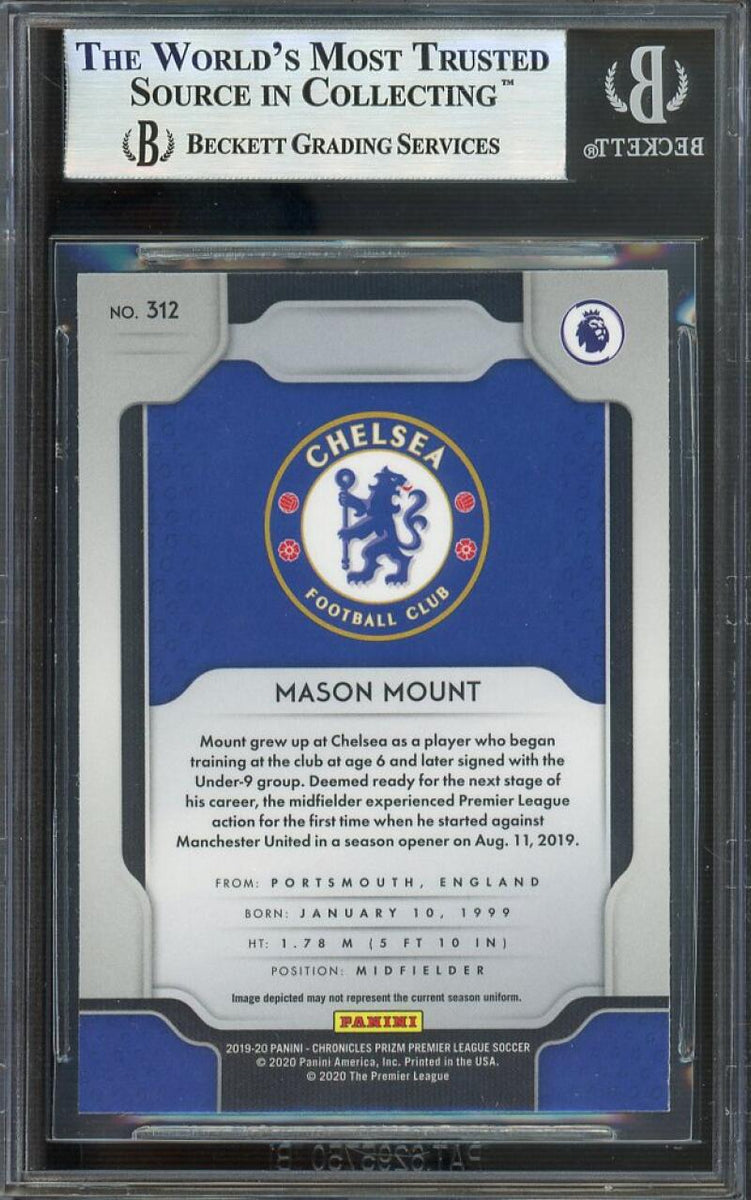 Mason Mount Rookie Card 2019-20 Panini Prizm EPL #312 BGS 9 –