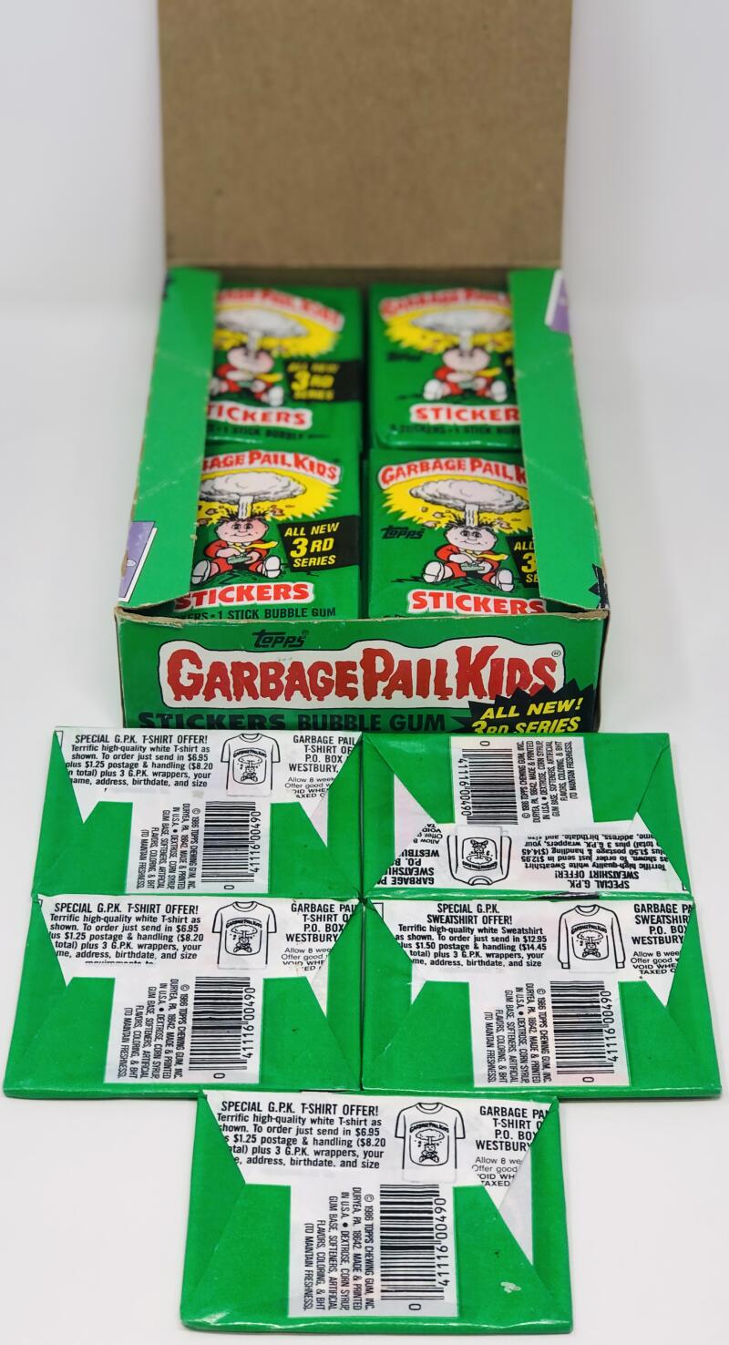 1986 Topps Garbage Pail Kids 3rd Edition Stickers Box Image 4