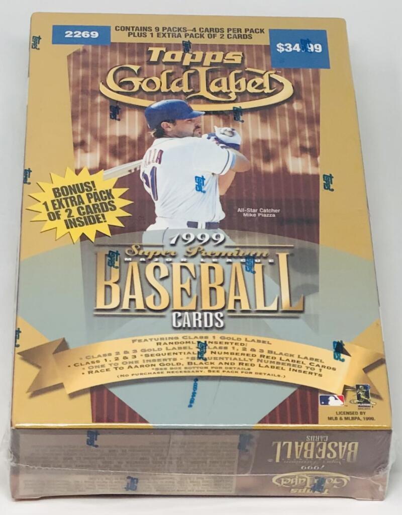 1999 Topps Gold Label 9 Pack Baseball Box Image 1