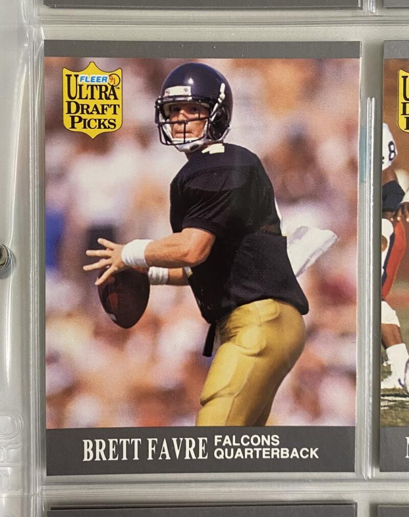 1991 Fleer Ultra 1-300 w/Update 1-100 Football Hand Collated Binder Set w/Brett Favre Rookie #283 and U-1 Image 3