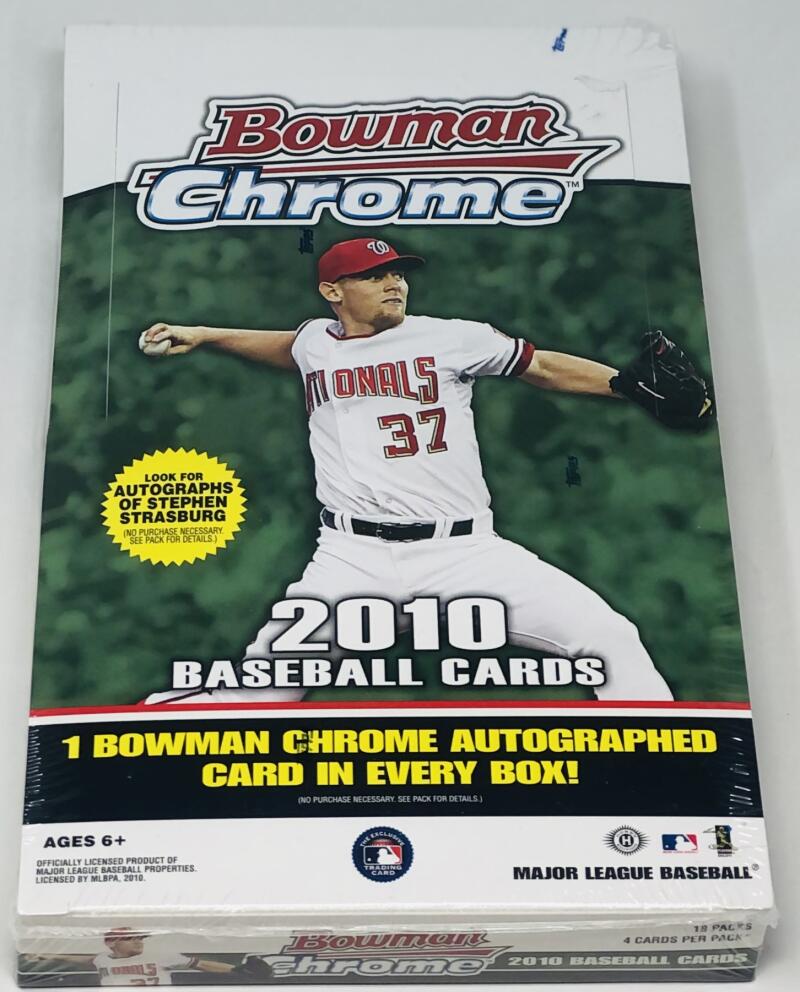 2010 Bowman Chrome Baseball Hobby Edition 18ct Box Image 2
