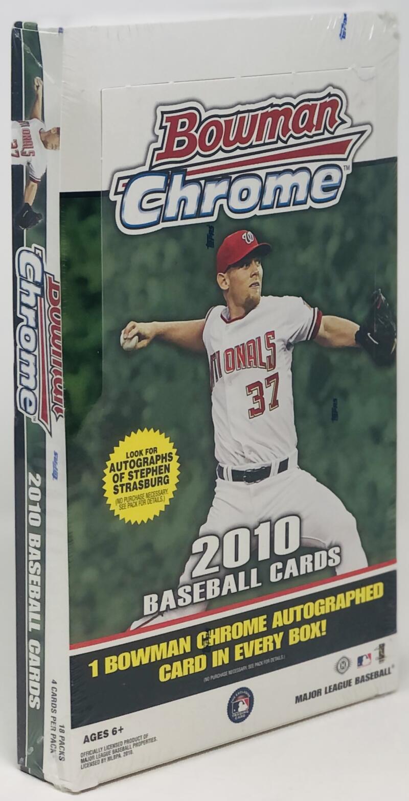 2010 Bowman Chrome Baseball Hobby Edition 18ct Box Image 1