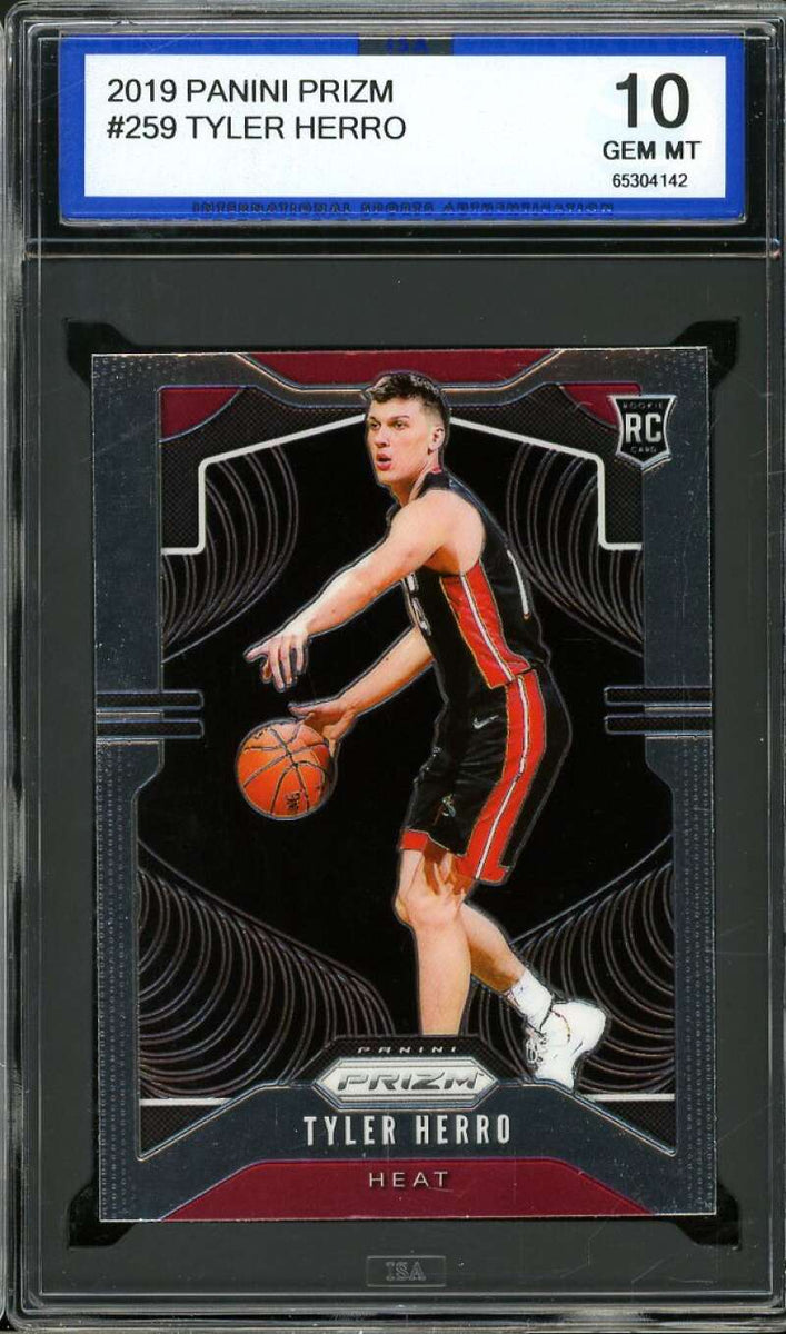 Tyler Herro Rookie Card 2019-20 Panini Prizm #259 ISA 10 GEM MINT 