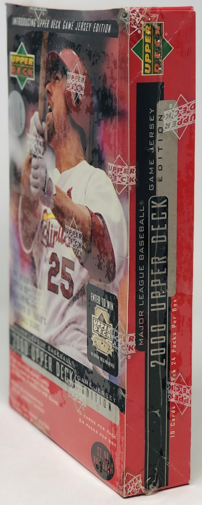 2000 Upper Deck Game Jersey Edition Baseball Box Image 1