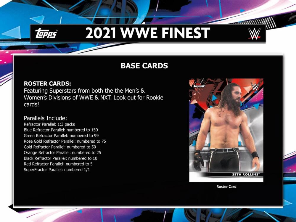 2021 Topps WWE Finest Wrestling Hobby Box Image 6