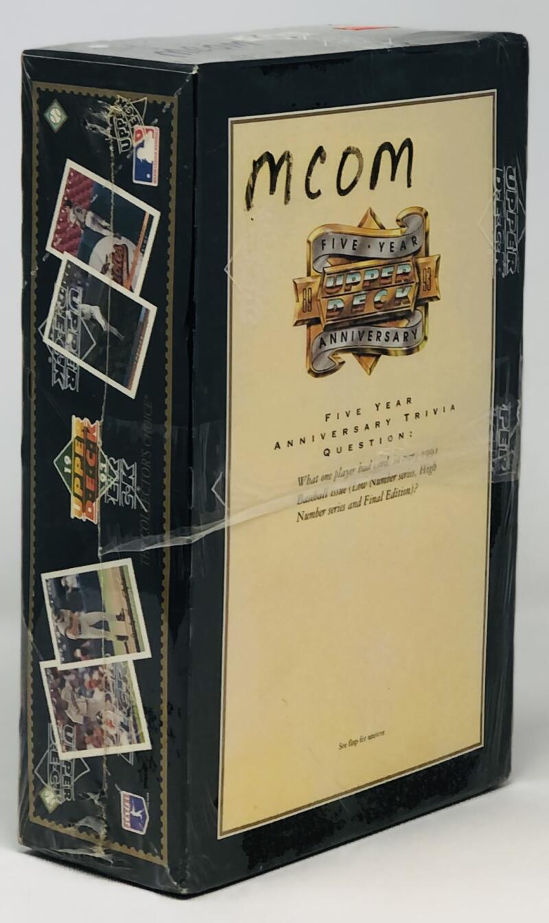 1993 Upper Deck Series 1 Baseball Box Image 2