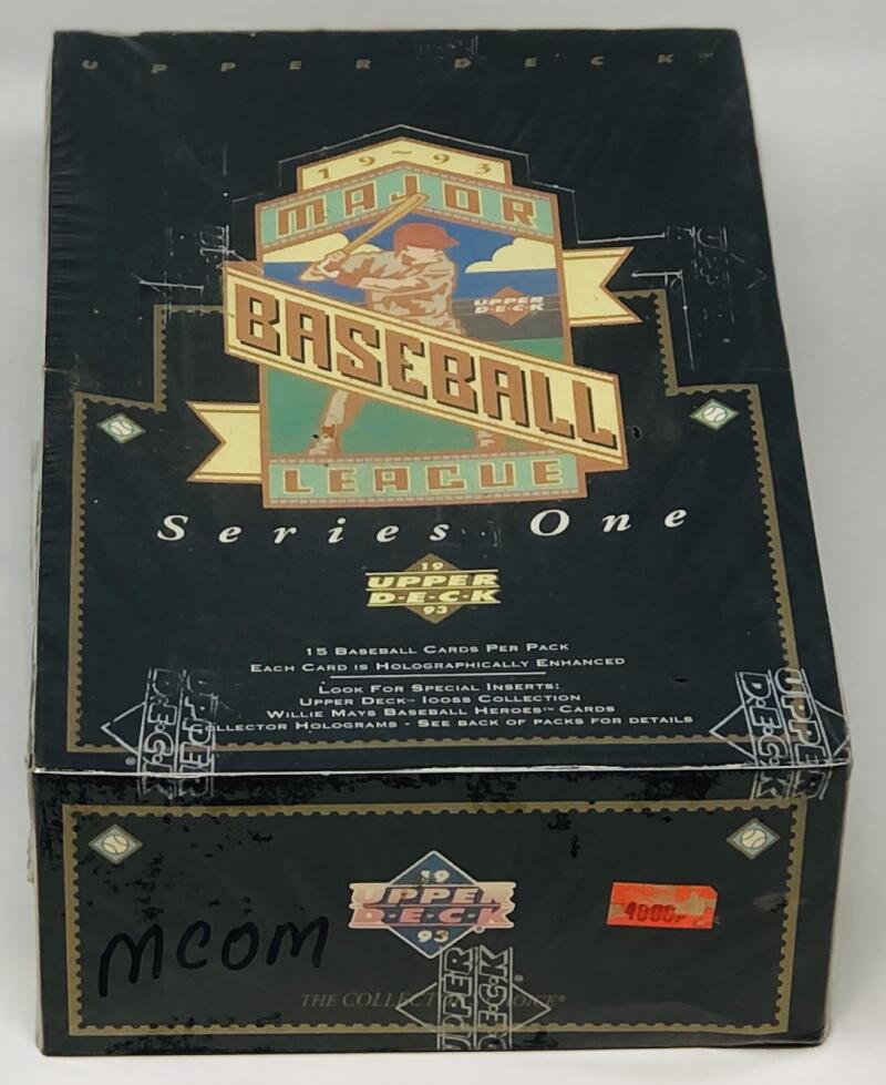 1993 Upper Deck Series 1 Baseball Box Image 3