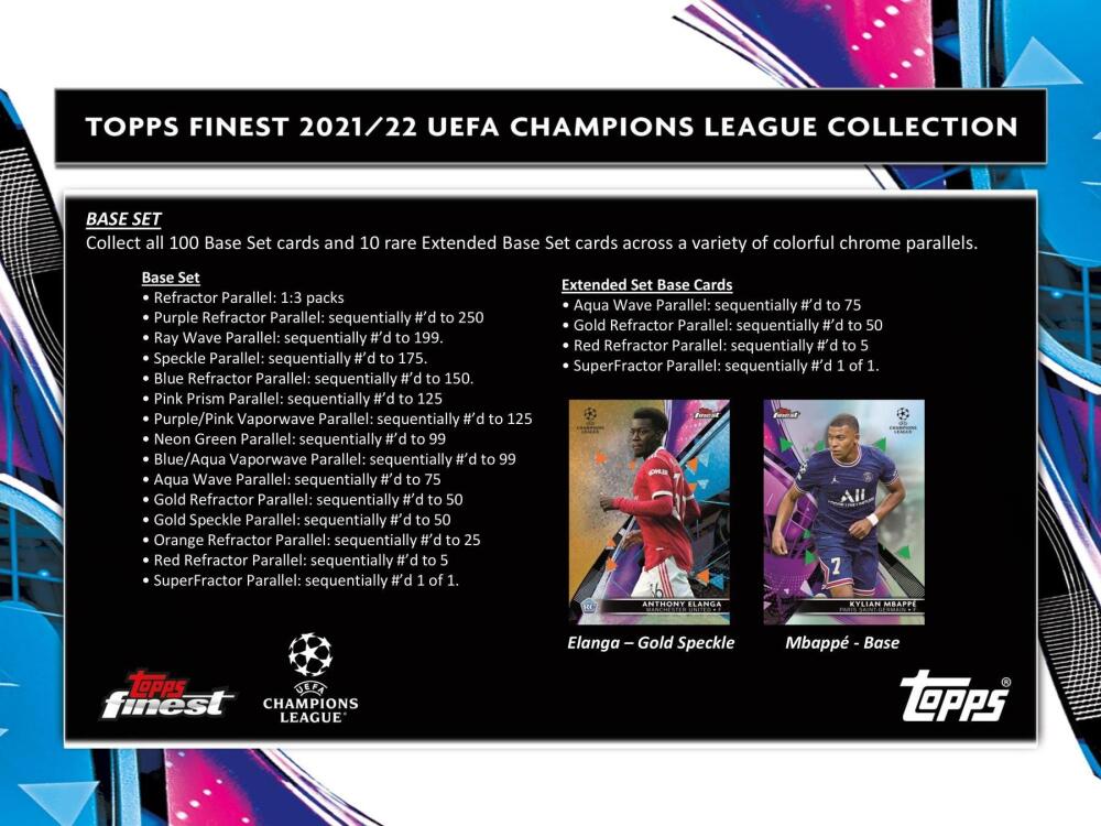 2021-22 Topps Finest UEFA Champions League Soccer Hobby Box Image 4