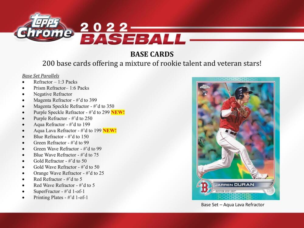 2022 Topps Chrome Baseball Hobby Jumbo Box Image 4