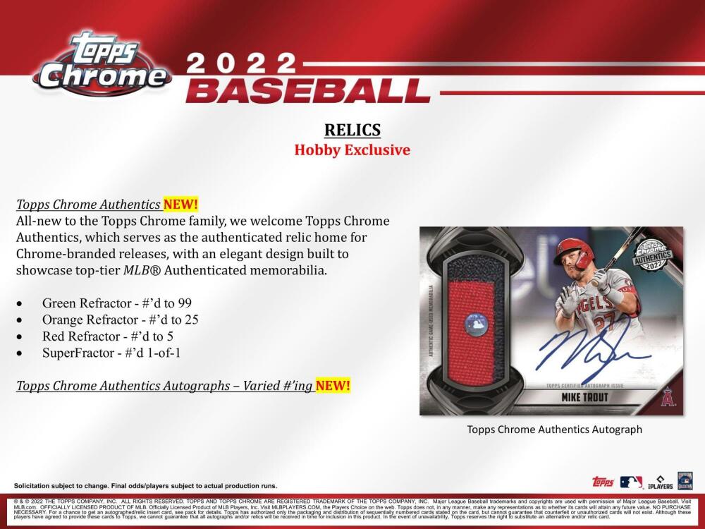 2022 Topps Chrome Baseball Hobby Jumbo Box Image 9