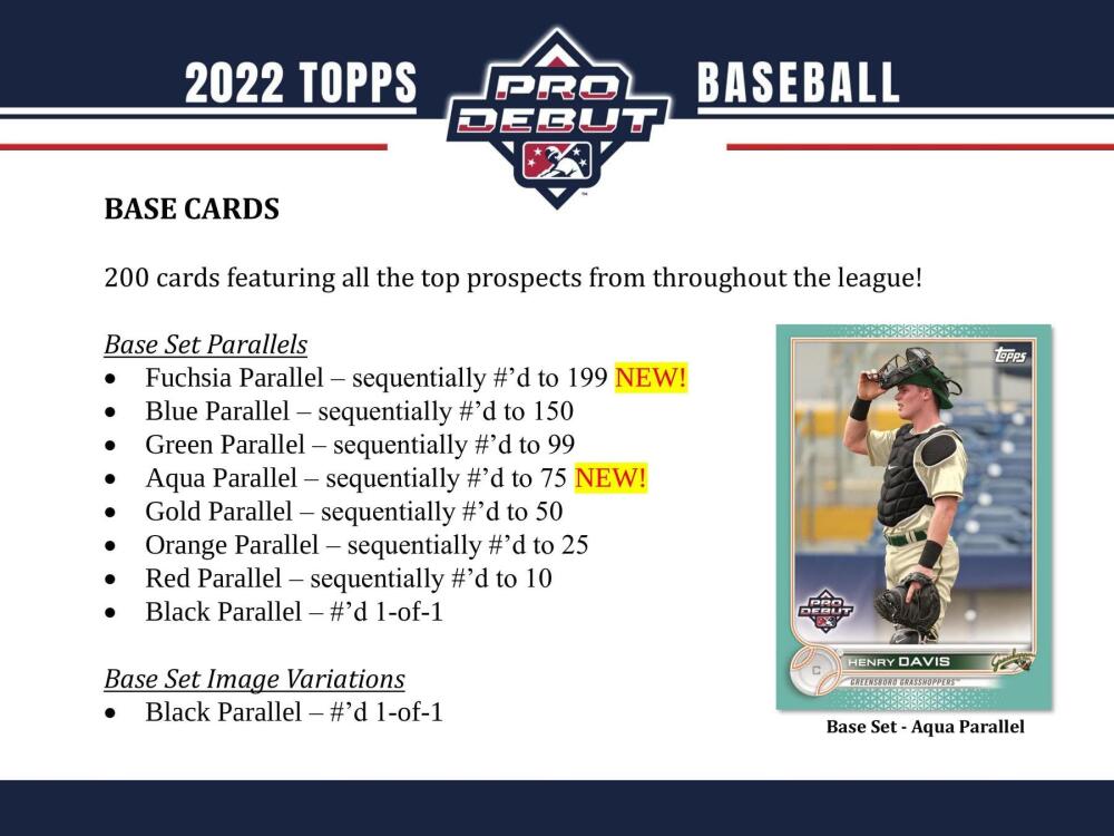 2022 Topps Pro Debut Baseball Hobby Box Image 4