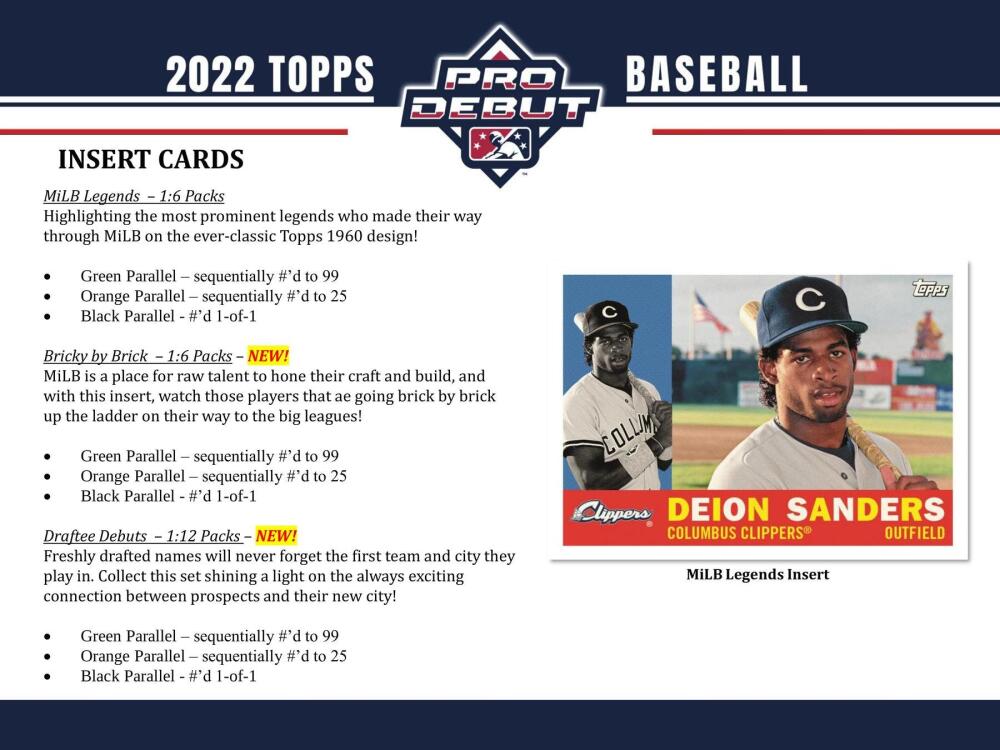 2022 Topps Pro Debut Baseball Hobby Box Image 5