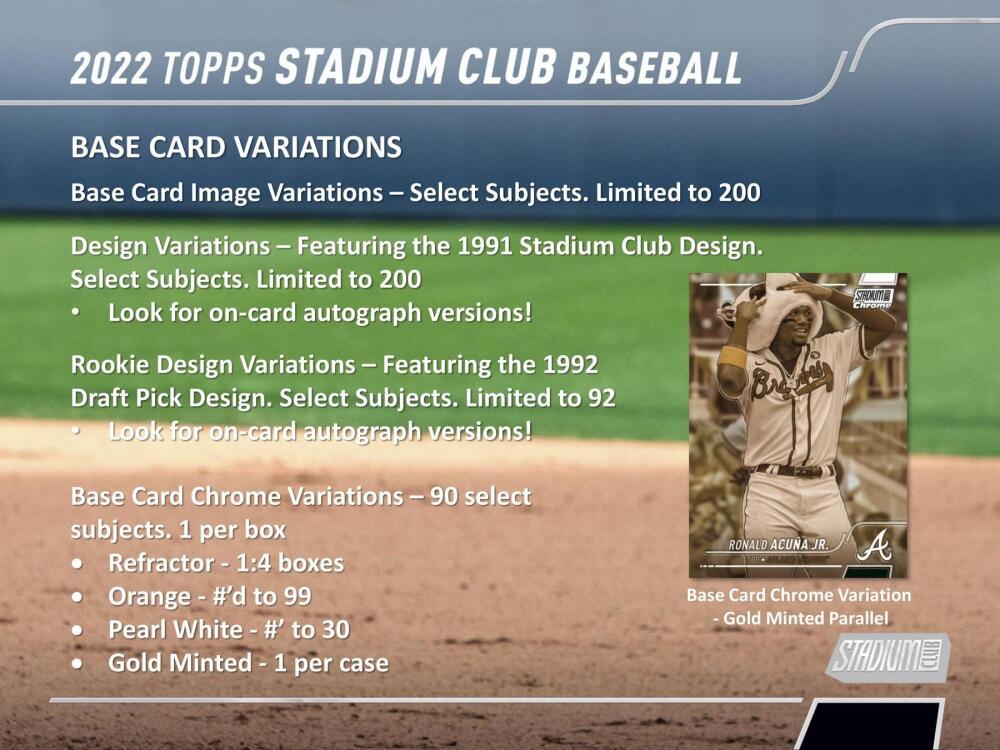 2022 Topps Stadium Club Baseball 8-Pack Blaster Box Image 5