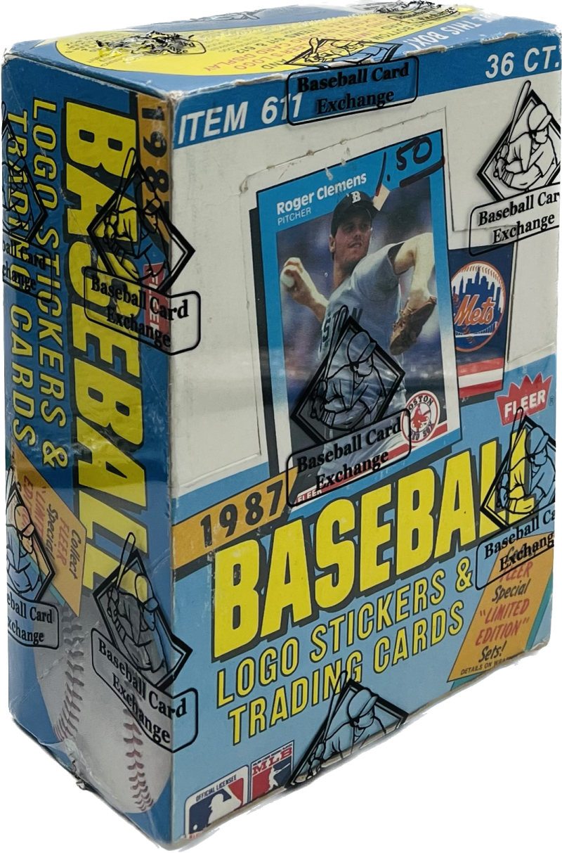 1987 Fleer Baseball Wax Box BBCE Image 1