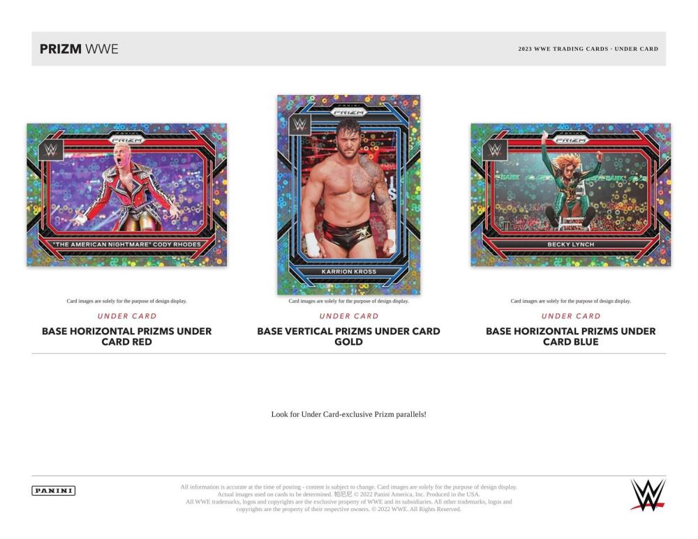 2023 Panini Prizm WWE Under Card Wrestling Box Image 4