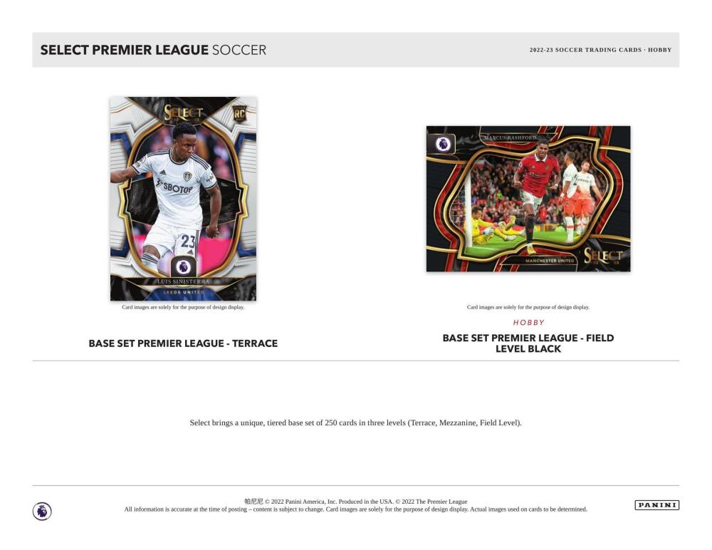 2022-23 Panini Select Premier League EPL Soccer Hobby Box Image 3