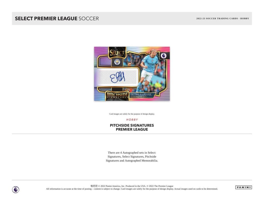 2022-23 Panini Select Premier League EPL Soccer Hobby Box Image 4