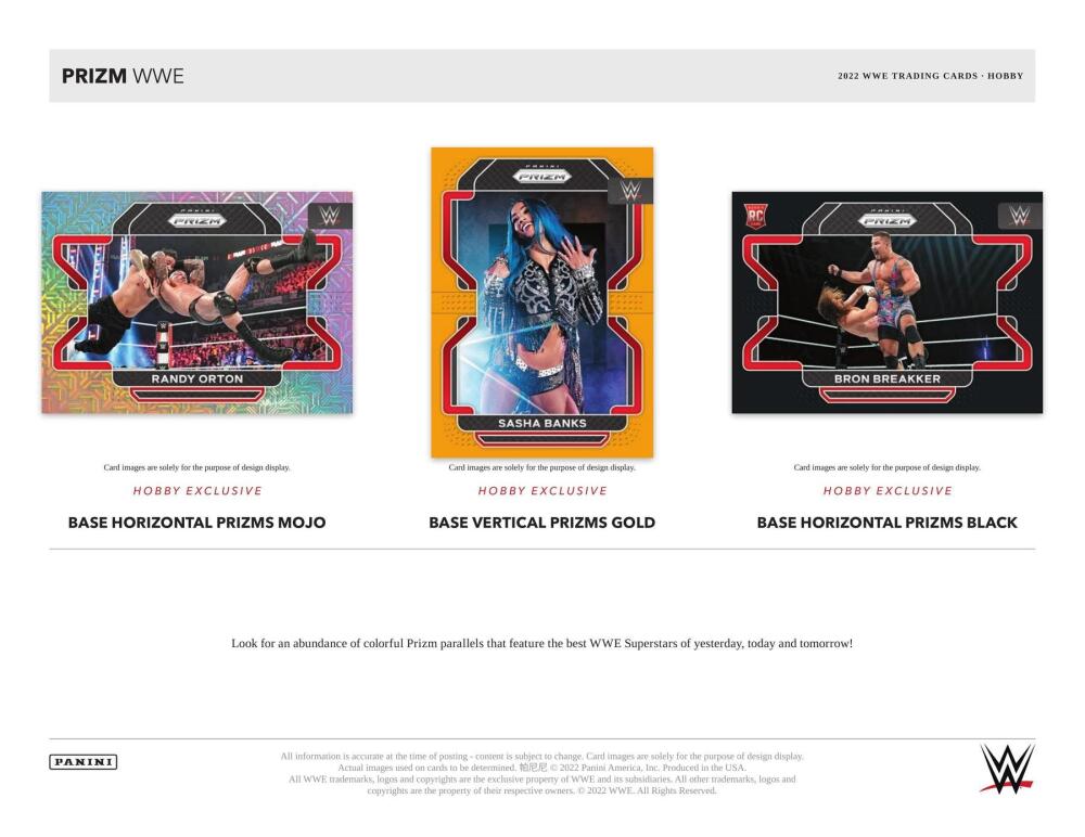 2022 Panini Prizm WWE Wrestling Hobby Box Image 2