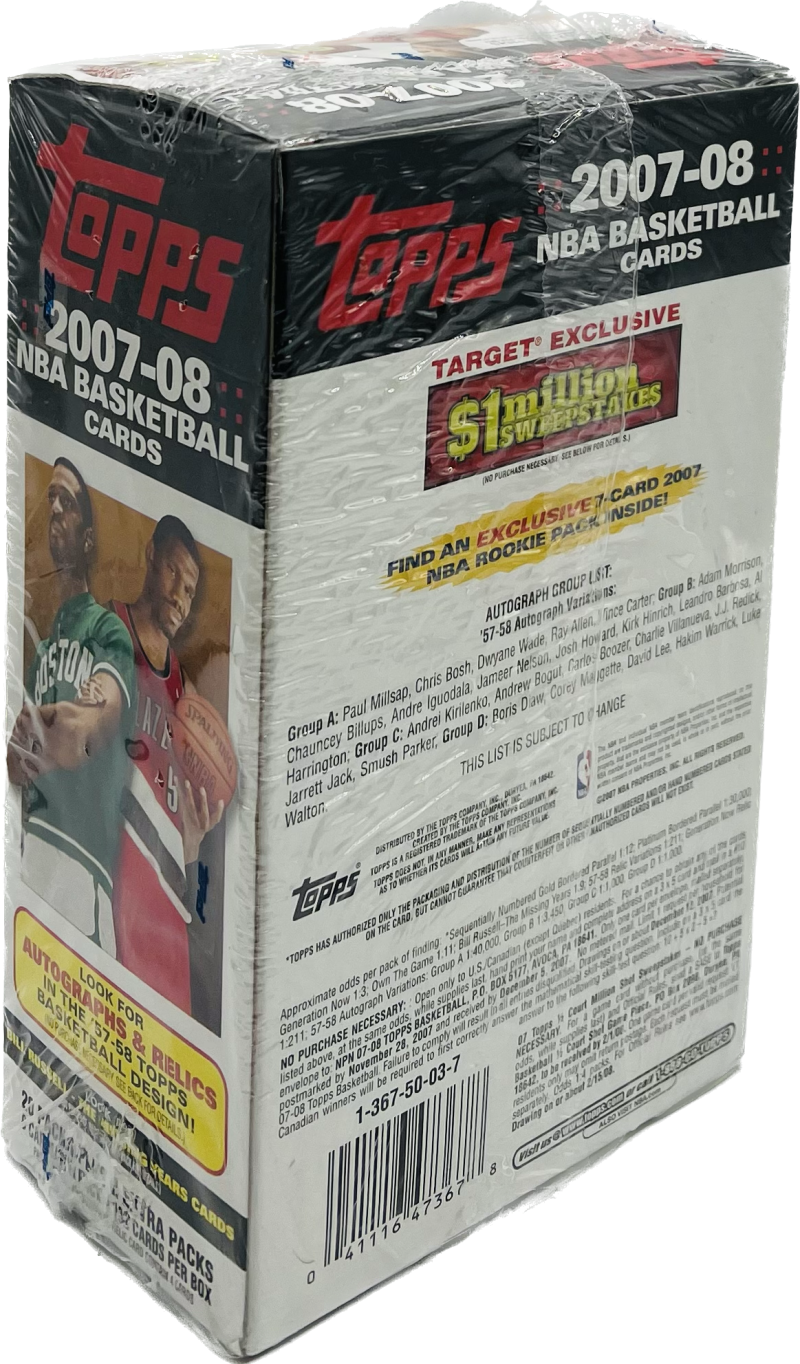 2007-08 Topps Basketball 22-Pack Blaster Box  Image 2