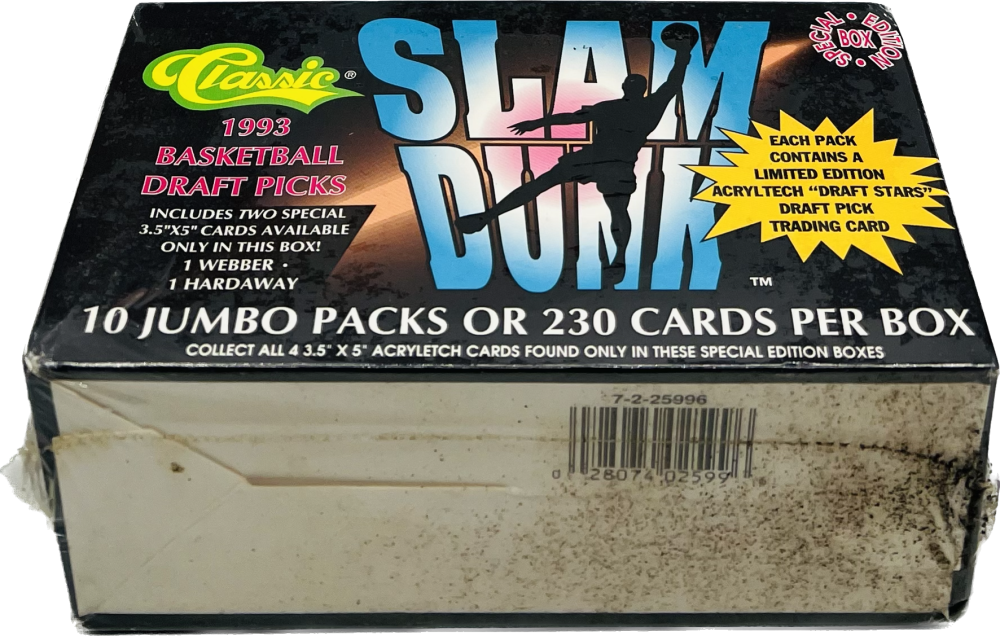 1993 Classic Slam Dunk Draft Picks Jumbo Pack Basketball Box Image 2