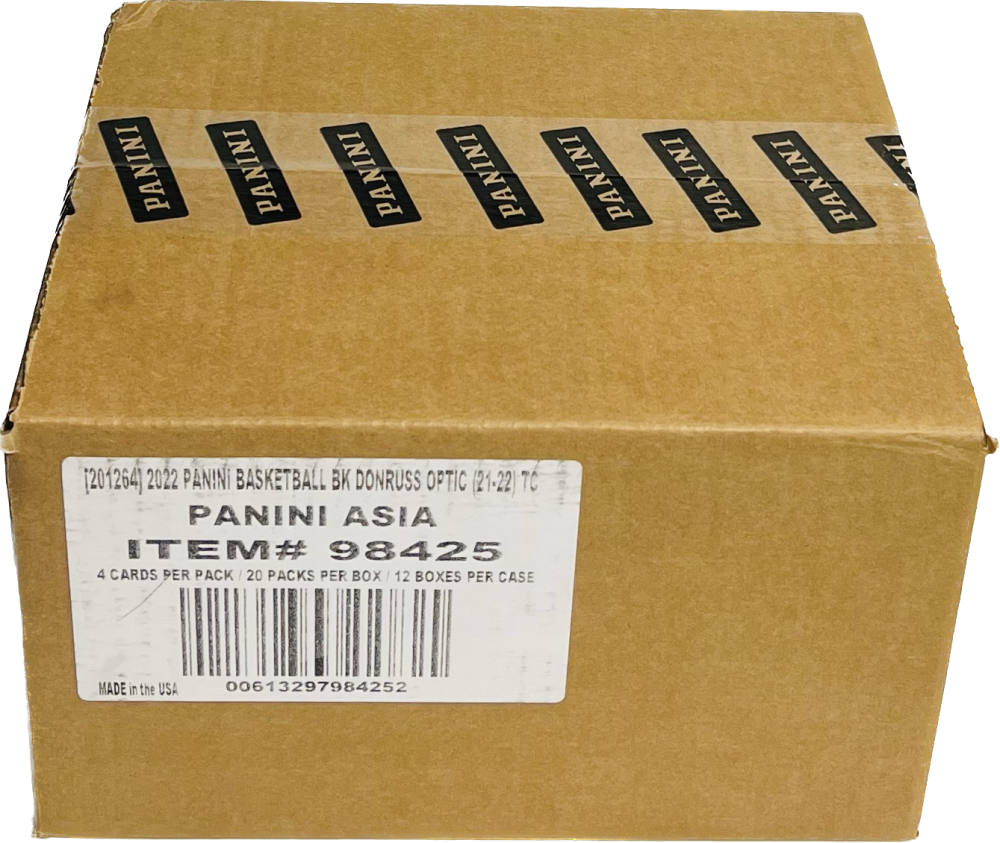 2021-22 Panini Donruss Optic Asia Tmall 12-Box Basketball Case Image 1