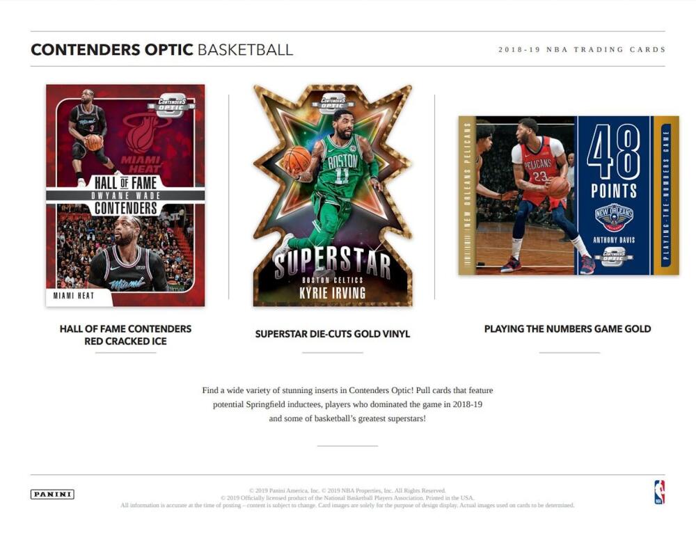 2018-19 Panini Contenders Optic Basketball Hobby Box



 Image 5
