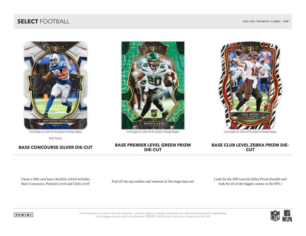 2022 Panini Select Football 6-Pack Blaster Box (Red & Blue Die-Cuts!) Image 2