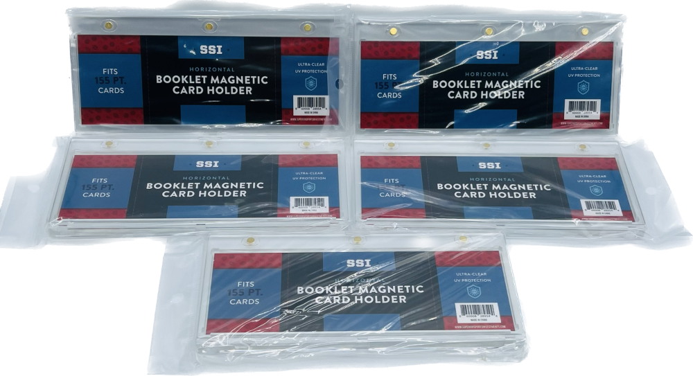 (5) Superior Sports Investments SSI Magnetic Horizontal Booklet Card Holder One Touch  Image 1